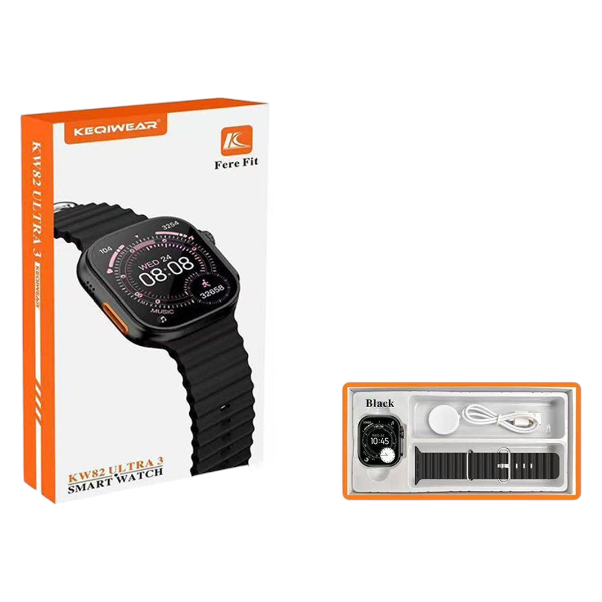 ساعت هوشمند  KEQIWEAR مدل KW82 Ultra 3 سایز 49 میلی متر