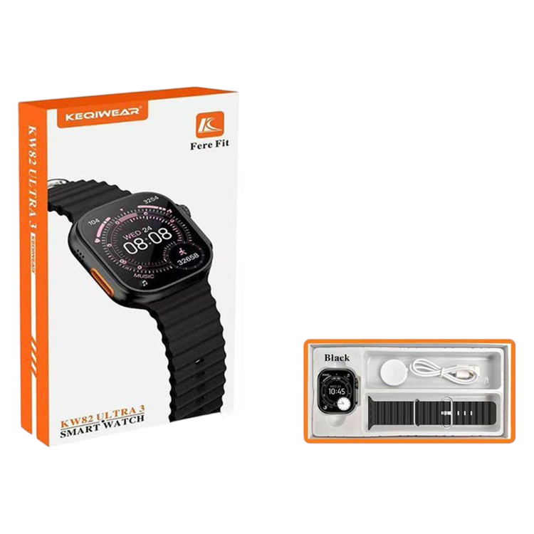 ساعت هوشمند KEQIWEAR مدل KW82 Ultra 3 سایز 49 میلی متر
