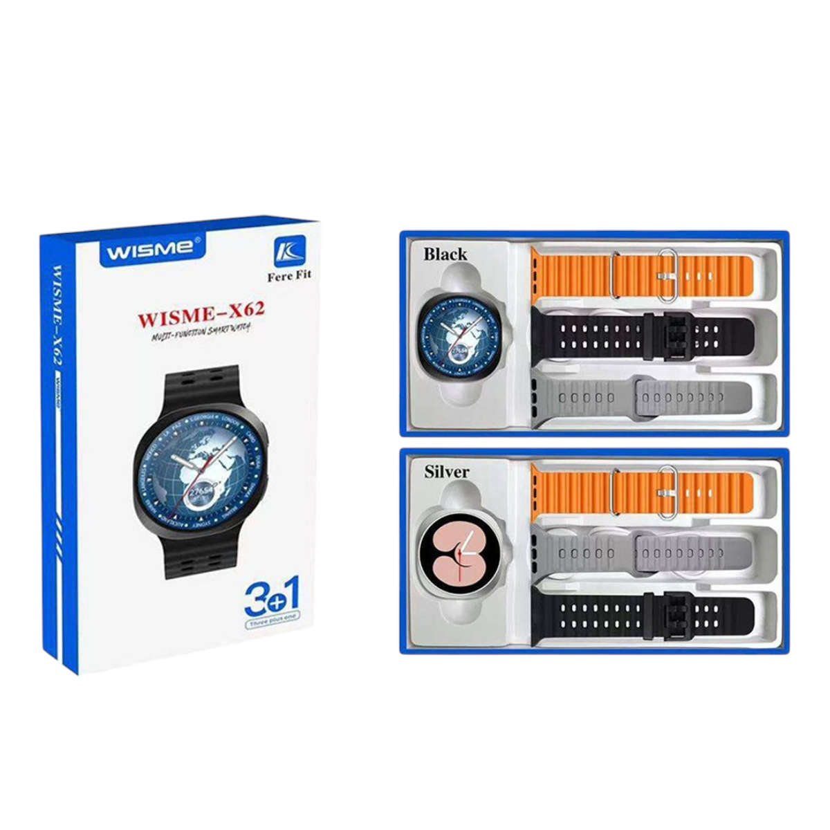 ساعت هوشمند  wisme مدل x62 سایز صفحه گرد