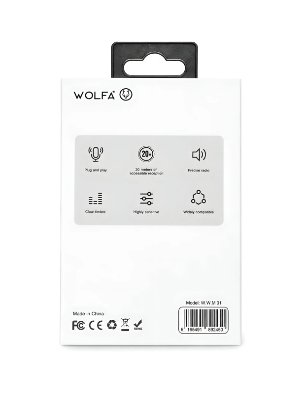 میکروفون یقه ای و رومیزی برند wolfa مدل wwm 01