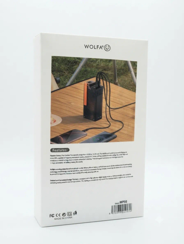 پاوربانک Wolfa مدل 22.5 وات WP-08 ظرفیت 30000