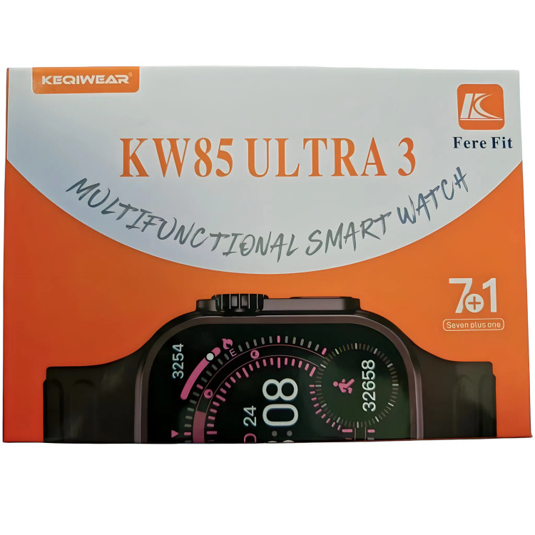 ساعت هوشمند KEQIWEAR مدل kw-85 ultra3 سایز 49 میلی متر 7 بند