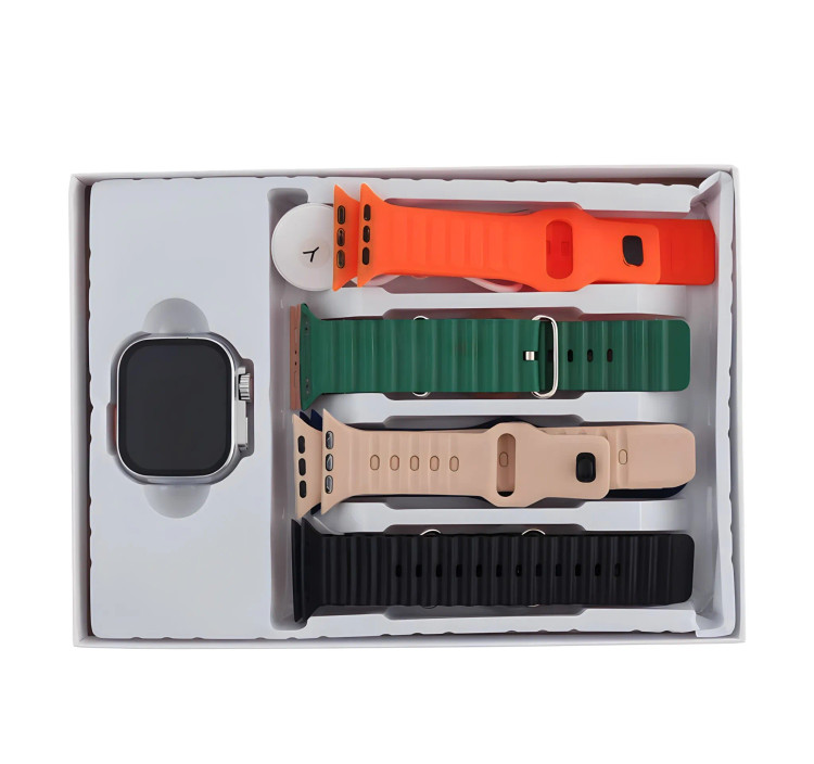 ساعت هوشمند KEQIWEAR مدل kw-85 ultra3 سایز 49 میلی متر 7 بند